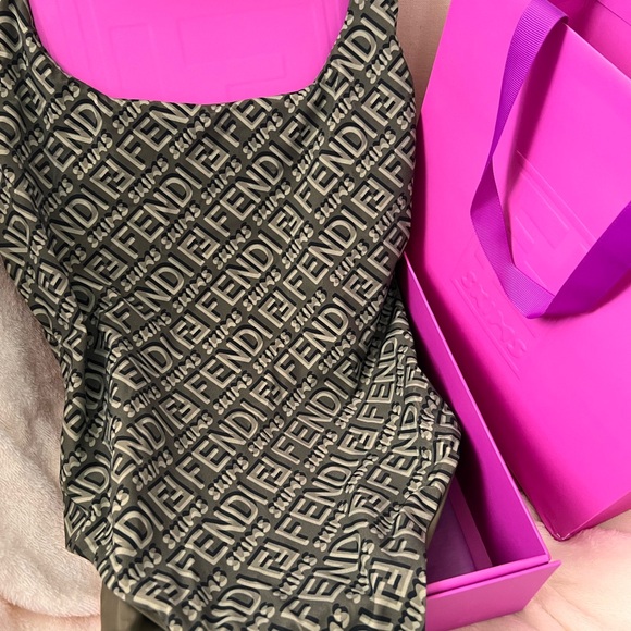 Fendi x SKIMS Monogram reversible swimsuit - Picture 1 of 4